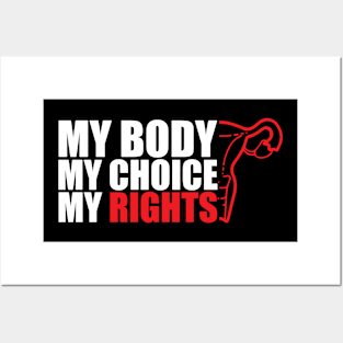 Pro-Choice My Body My Choice My Rights Posters and Art